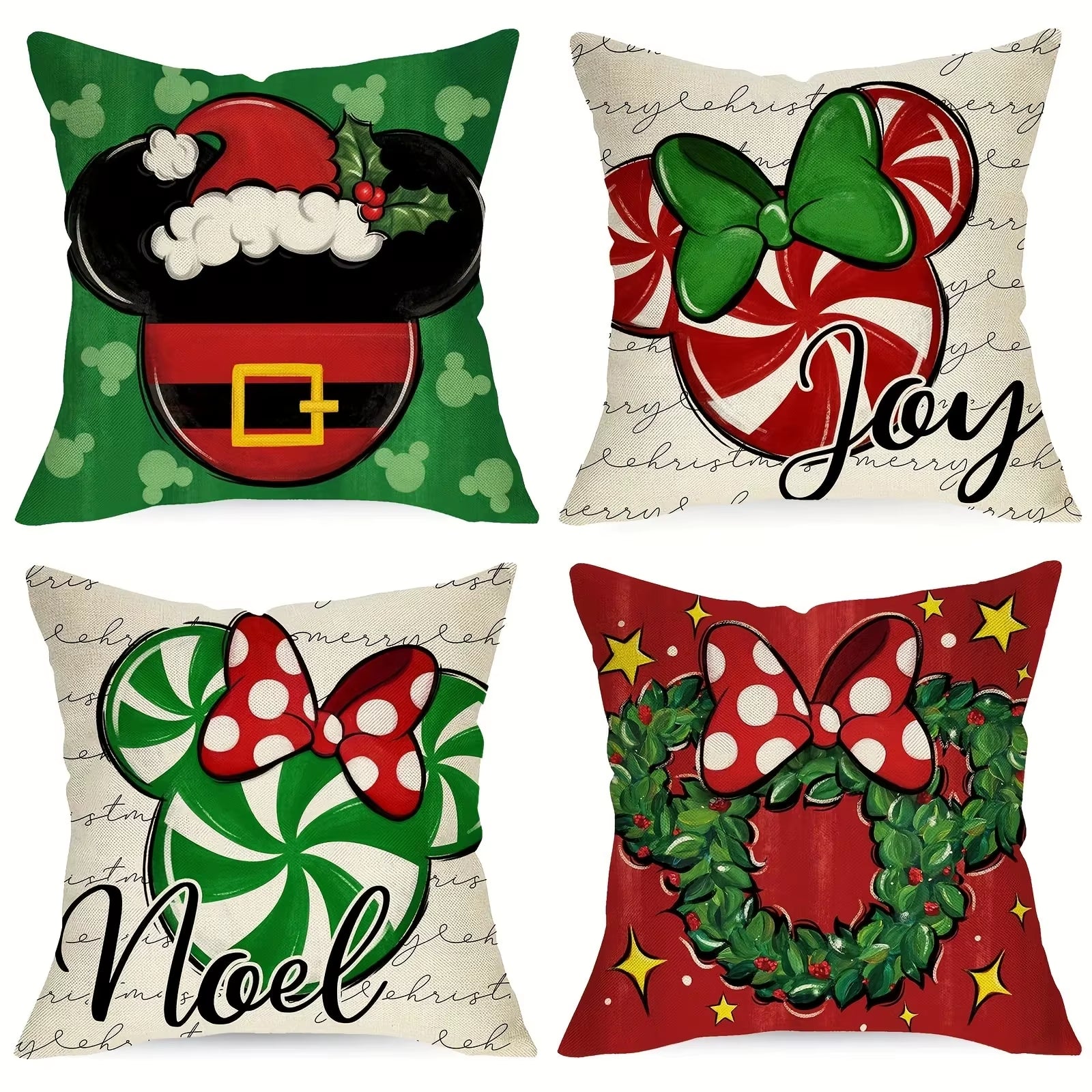 1Pc/4Pcs Vintage Fall Pillow Covers 18X18 Inch - Autumn Orange White Pumpkin Design for Christmas Thanksgiving